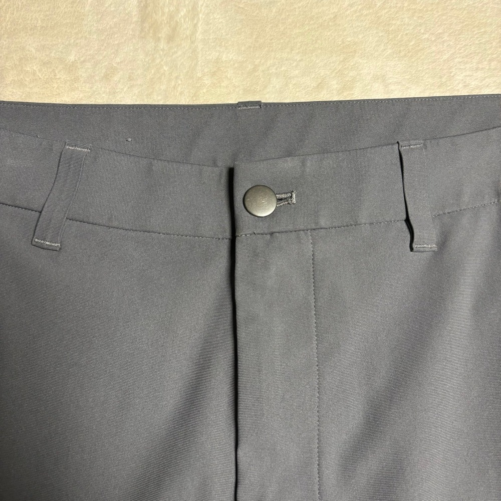 Lululemon Mens ABC Slim-Fit Trousers Warpstreme Size 36 Gray Chino Golf M5AO4S - Picture 3 of 11